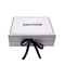 Il panno LV ha personalizzato la scatola di carta piana pieghevole di Flip Top String Ribbon Handle dei contenitori di regalo del cartone del hardpaper del nastro del contenitore di regalo