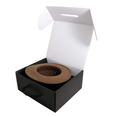 comprare SGS duro ROHS Flip Top Gift Box dei contenitori di regalo della maniglia del Grosgrain online manufacture