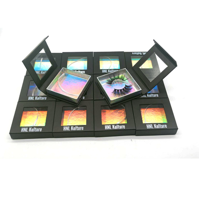 comprare stampa UV di Lash Magnetic Window Box Packaging dell'occhio 600gsm online manufacture