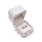 Nozze di cuoio magnetiche Ring Box Silver Stamping del contenitore di gioielli del velluto di CMYK 4C