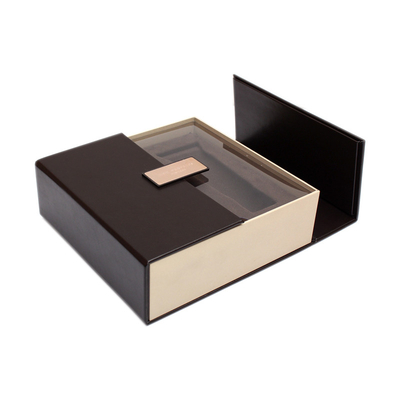 La struttura di Flip Top Shape ha personalizzato due contenitori di regalo duri di carta di qualità superiore del cartone di regalo della porta del contenitore della chiusura di lusso del magnete