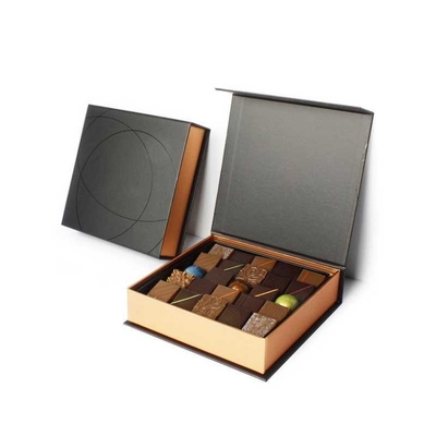 Contenitori di regalo d'imballaggio della stagnola di oro f flauto del contenitore di regalo del cioccolato di CCNB