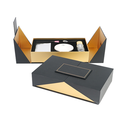 Contenitore di regalo magnetico piegante d'imballaggio di doppia estensione operata del ciglio 35*35*35cm