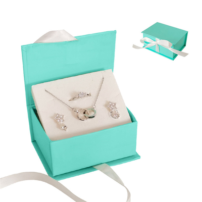 Portagioie magnetico di lusso con intarsio in spugna EVA per collana ad anello