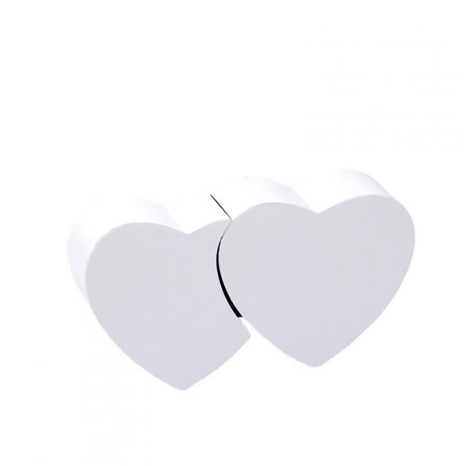 Pancific 400G ha ricoperto la metallina a forma di del contenitore di regalo del cuore del cartone UV 1