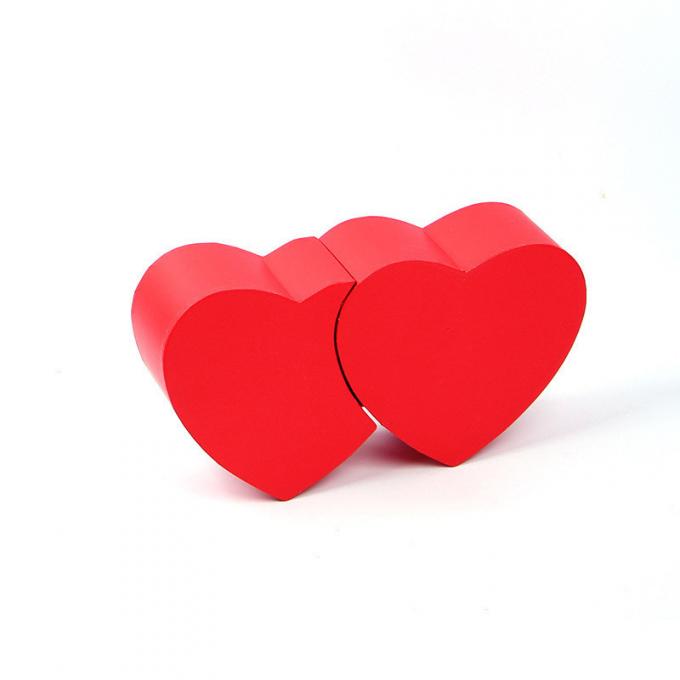 Pancific 400G ha ricoperto la metallina a forma di del contenitore di regalo del cuore del cartone UV 0
