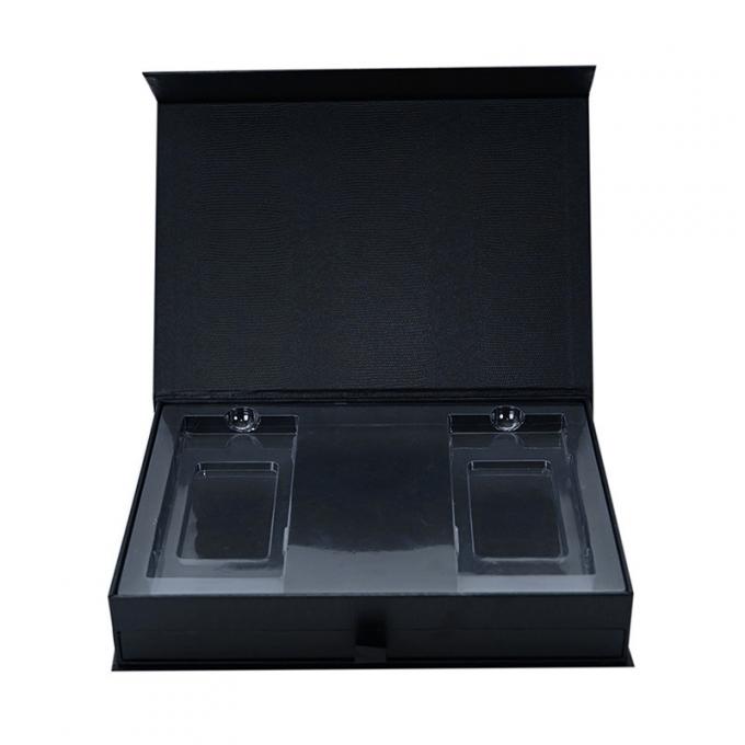 400G ha ricoperto Flip Top Cosmetic Gift Box che imballa di metallina magnetica del fermo UV 0
