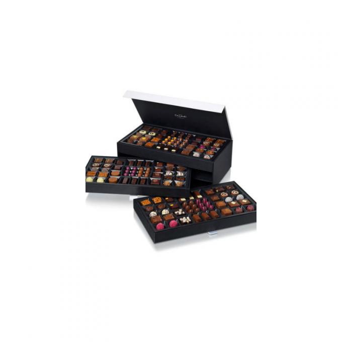 350g Art Paper Hard Cardboard Gift inscatola il tartufo di cioccolato che imballa il punto UV 2