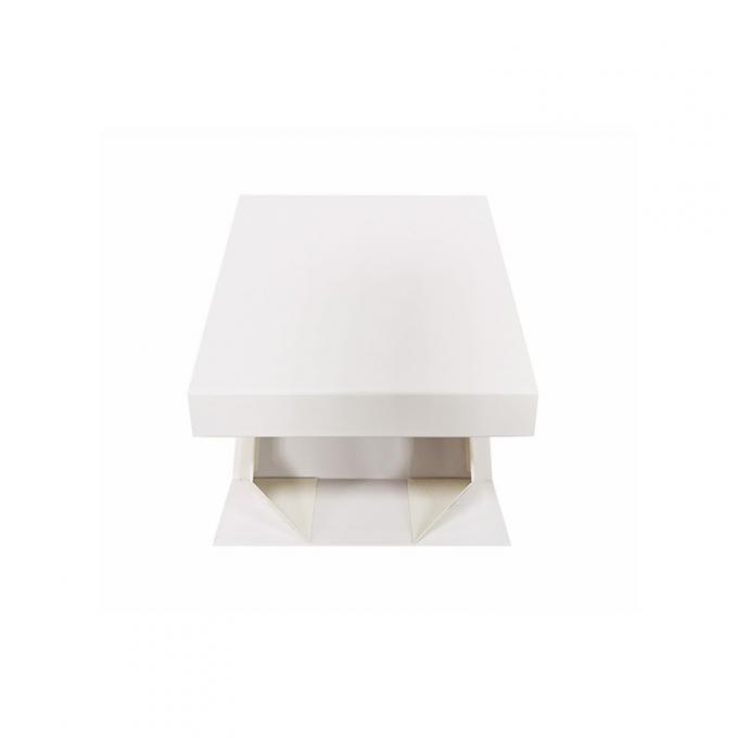 Scatola di carta piana dura di carta su misura bianca di Flip Top String Ribbon Handle dei contenitori di regalo del cartone del nastro pieghevole del contenitore di regalo 2