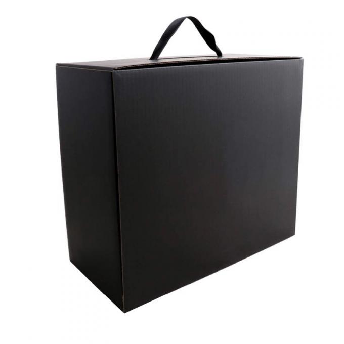 SGS duro ROHS Flip Top Gift Box dei contenitori di regalo della maniglia del Grosgrain 2