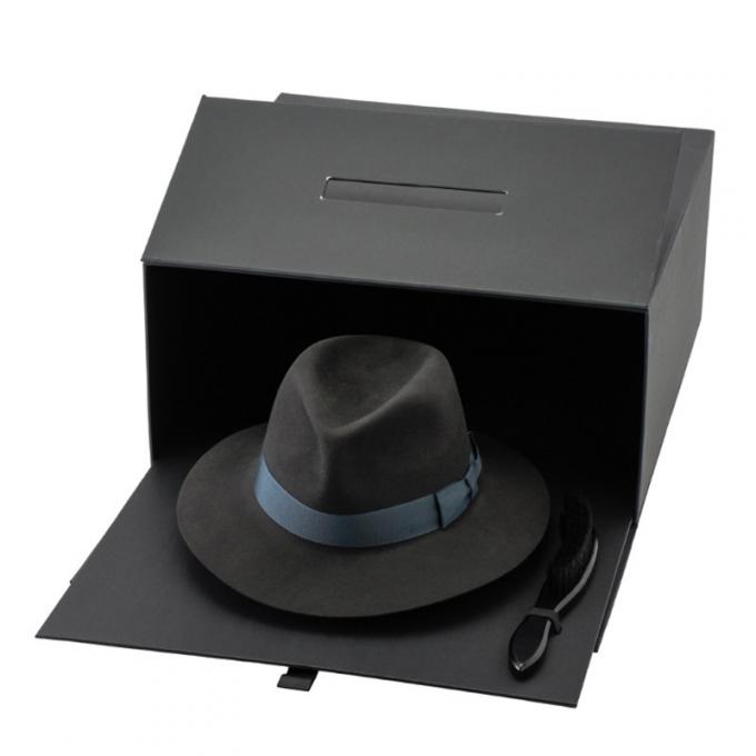 SGS duro ROHS Flip Top Gift Box dei contenitori di regalo della maniglia del Grosgrain 1