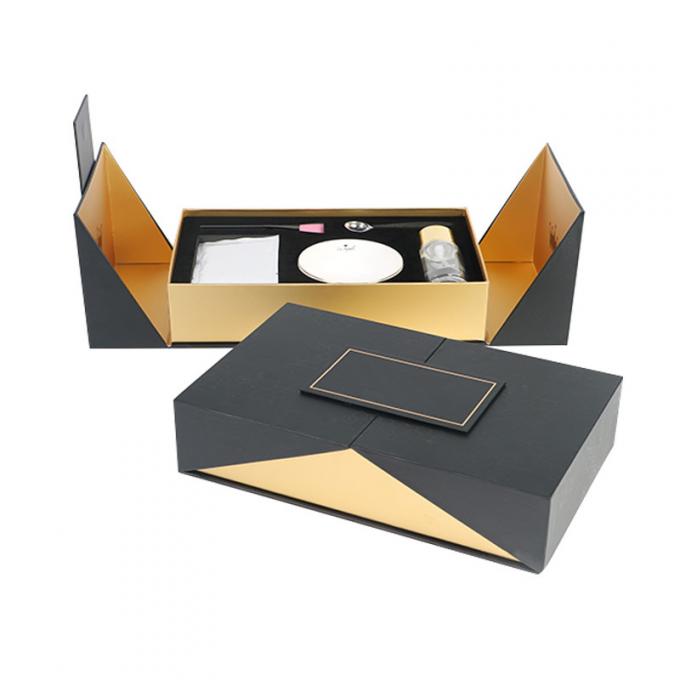Contenitore di regalo magnetico piegante d'imballaggio di doppia estensione operata del ciglio 35*35*35cm 0