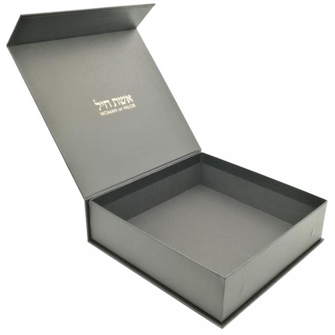 Rivestimento acquoso duro dei contenitori di regalo della chiusura magnetica di CCNB 250gsm 0