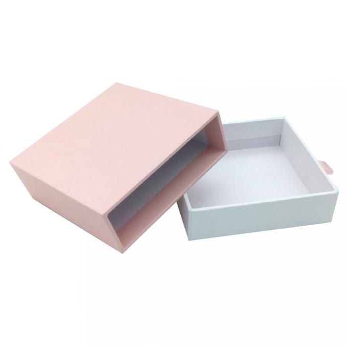 I contenitori di regalo duri di goffratura CMYK 4C hanno sfalsato la scatola magnetica rosa 0