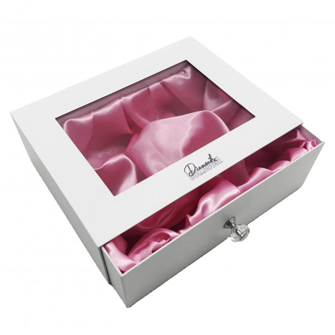contenitori cosmetici di cartone di seta dell'inserzione dei contenitori di regalo del cassetto della carta fantasia 130g 0