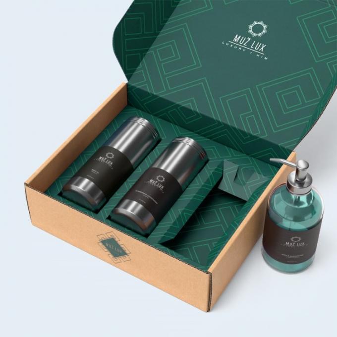 il profumo di carta di 2.5mm che imballa i contenitori di regalo piani con i coperchi innaffia la verniciatura 2