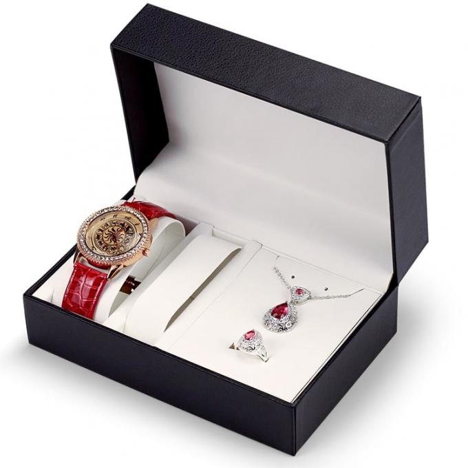 F Flauto Cartone Imballaggio Orologio Confezioni Regalo Floccaggio Inserto 0