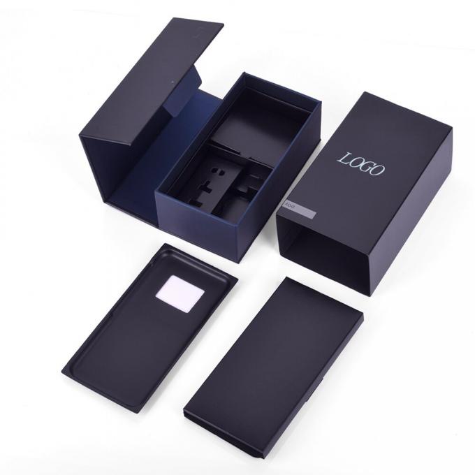 Scatola d'imballaggio EVA Insert di Smartphone della chiusura magnetica nera 6 di CMYK 4 1
