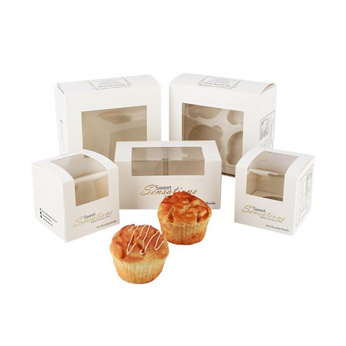 Singolo Mini Kraft Paper Cupcake Cake inscatola 2 4 6 12 fori per il Natale di nozze 1